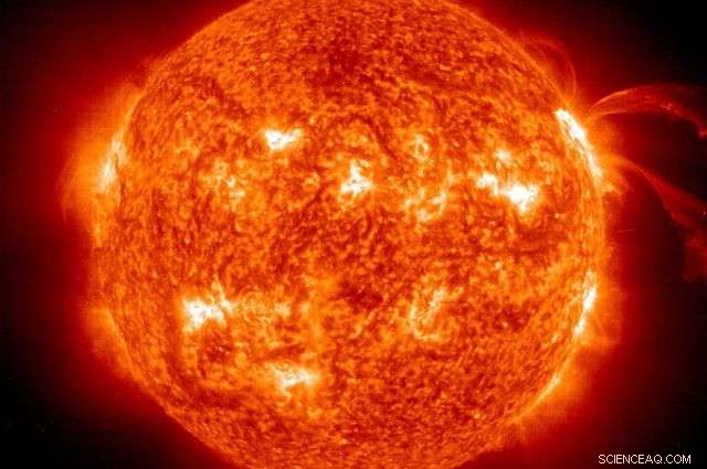 The Sun’s Core Spins Nearly Four Times Faster Than Its Surface