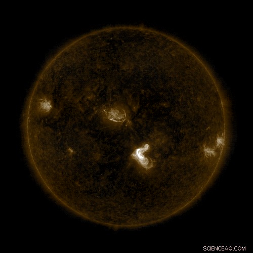 Solar Dynamics Observatory Captures Detailed Image of Mid-Intensity Solar Flare
