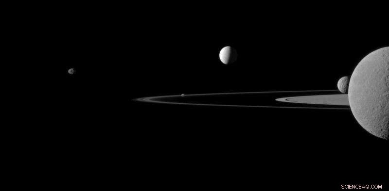 Cassini Mission Unveils Secrets of Saturn’s Known and Newly Discovered Moons