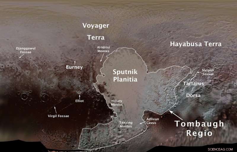 NASA Names Pluto’s Surface Features for the First Time