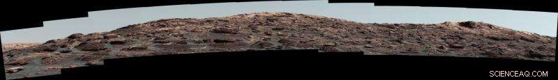 Curiosity Rover Ascends Vera Rubin Ridge Toward Summit