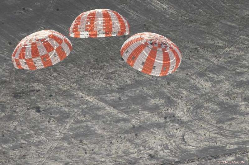 Orion Spacecraft Parachutes Pass High-Pressure Test, Ensuring Safe Descent