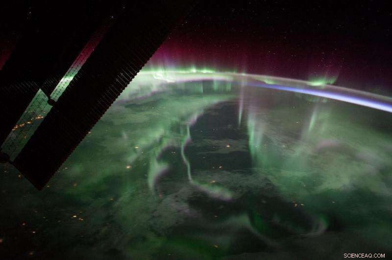 Northern Lights Over Canada Captured from the International Space Station