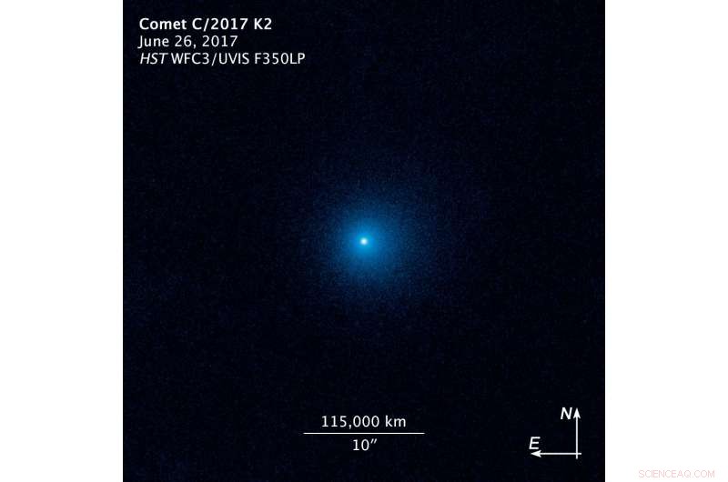 Hubble Captures the Farthest Active Comet Ever Observed