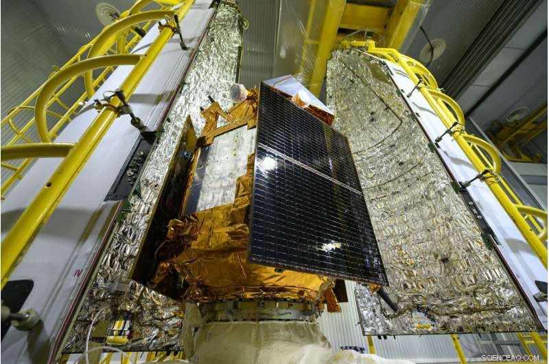 Sentinel‑5P Secured Inside Rockot Fairing Ahead of Launch