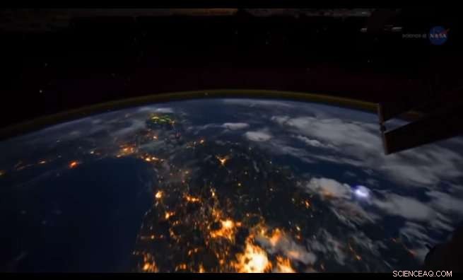 Astronaut Sees Stunning Lightning Over Storms from ISS