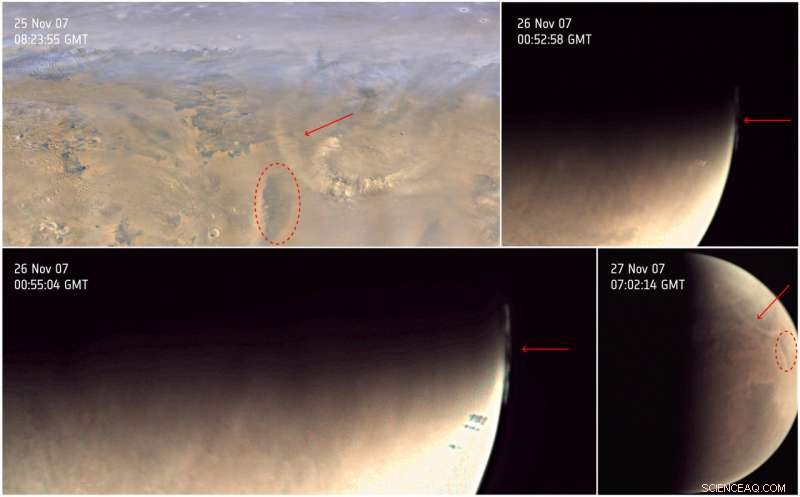 Mars Express Webcam Captures High‑Altitude Clouds