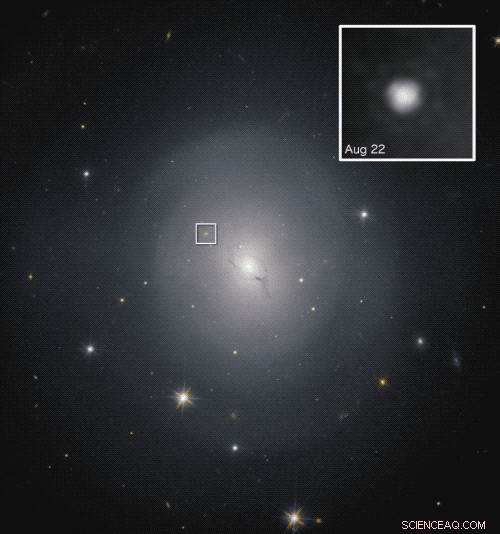 Hubble Telescope Maps Neutron Star Collision Source of Gravitational Waves