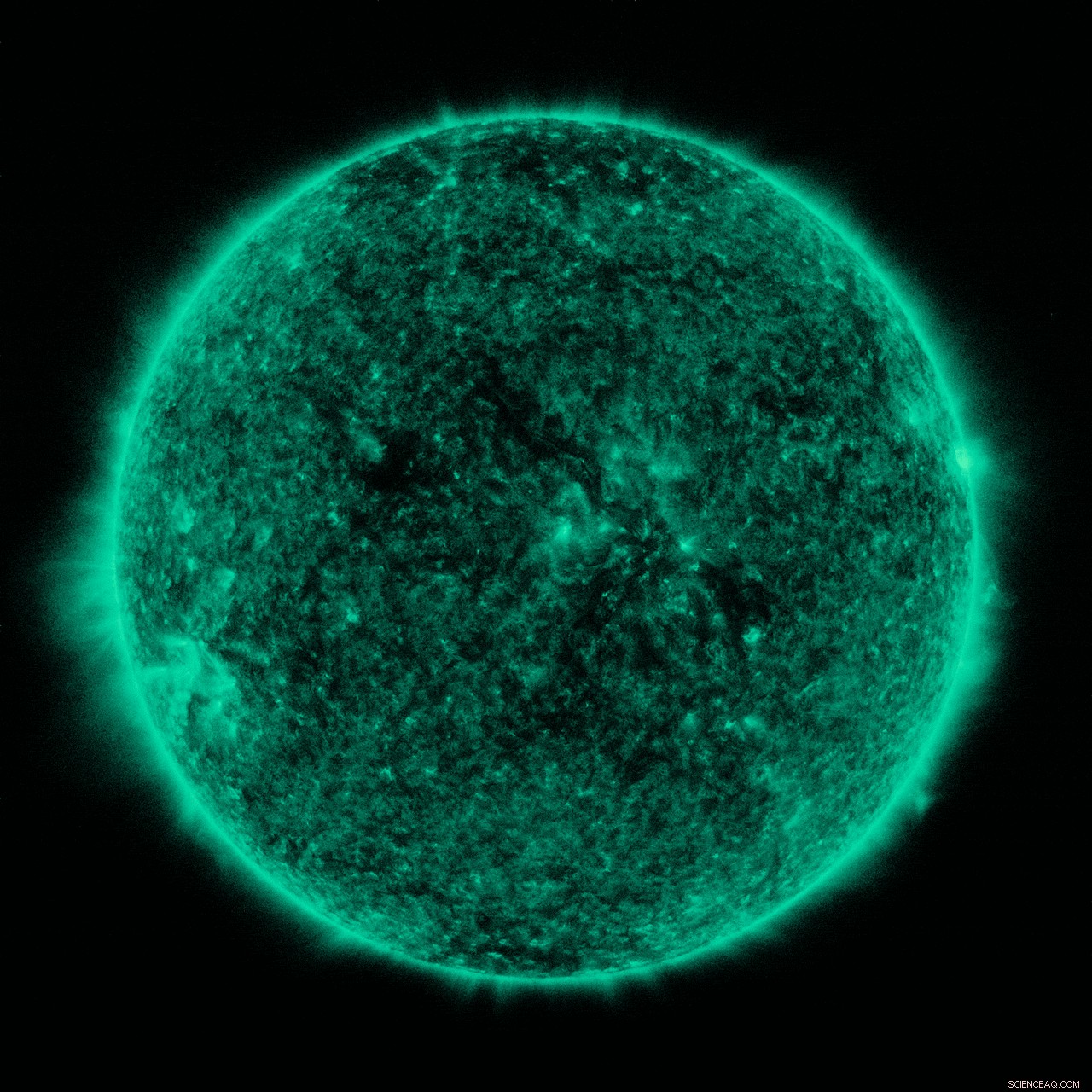 NASA’s Solar Dynamics Observatory Captures Lunar Transit Across the Sun
