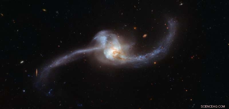 Hubble Captures Stunning Collision of Two Galaxies