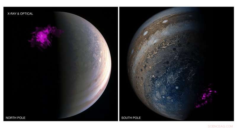 Jupiter’s X‑ray Auroras Pulse Separately, Unveiling New Dynamics
