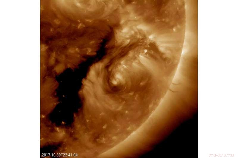NASA s Solar Dynamics Observatory Detects Rare Encircling Solar Filament