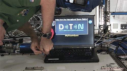 From Antarctica to Space: Selfies Travel via Disruption‑Tolerant Networking