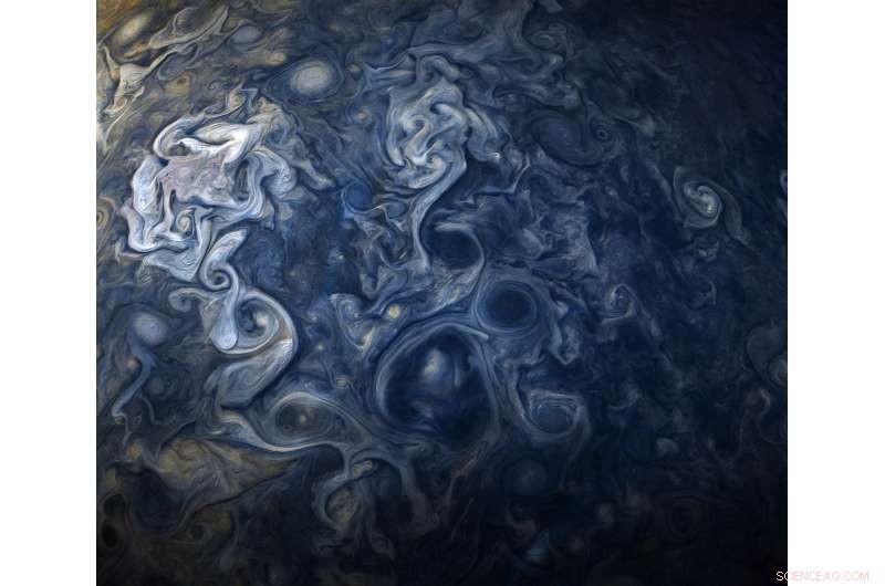 Jupiter’s Deep Blue: Juno’s Stunning Close‑Up