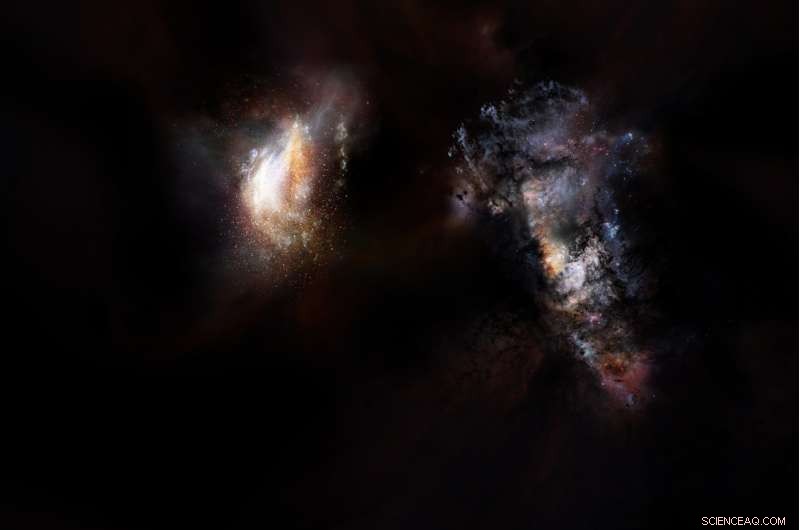 ALMA Discovers Massive Primordial Galaxies Amid Vast Dark Matter Sea