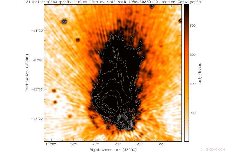 Australian Telescopes Collaborate to Unveil Secrets of Centaurus A Giant Galaxy