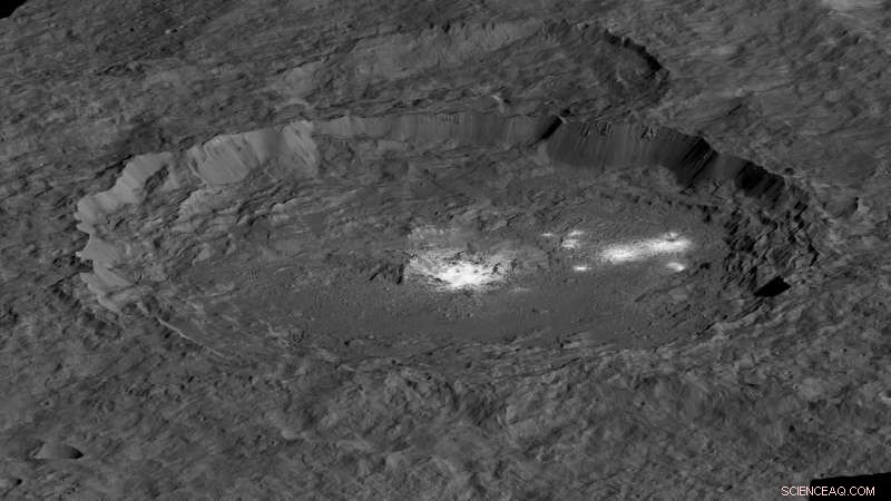 Bright Features on Ceres Reveal Active Geological Processes