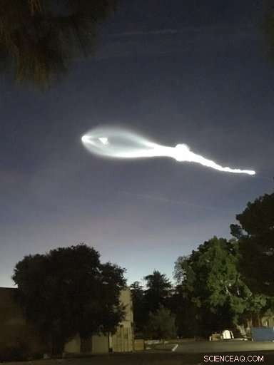SpaceX Falcon 9 Launch Lights Up California Skies, Delivering New Satellites