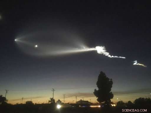 SpaceX Falcon 9 Launch Lights Up California Skies, Delivering New Satellites