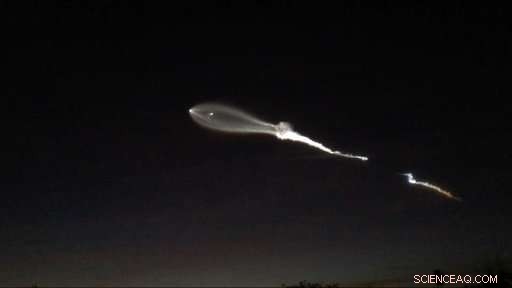 SpaceX Falcon 9 Launch Lights Up California Skies, Delivering New Satellites