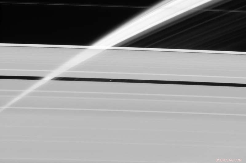 Ice Veil in Saturn’s Rings Captured by Cassini