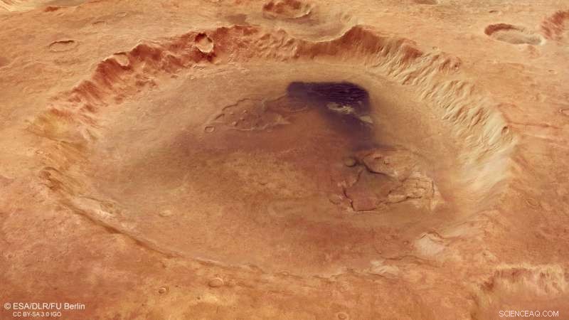Neukum Crater on Mars Honors Pioneer of Mars Express