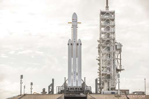 SpaceX Triggers Falcon Heavy Engines in Launch Pad Test