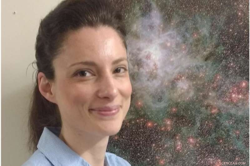 First Extragalactic Jet from a Young Massive Star Discovered