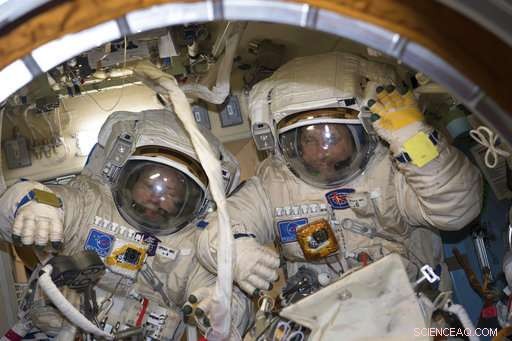 Historic Spacewalk Ends with Antenna Misplaced