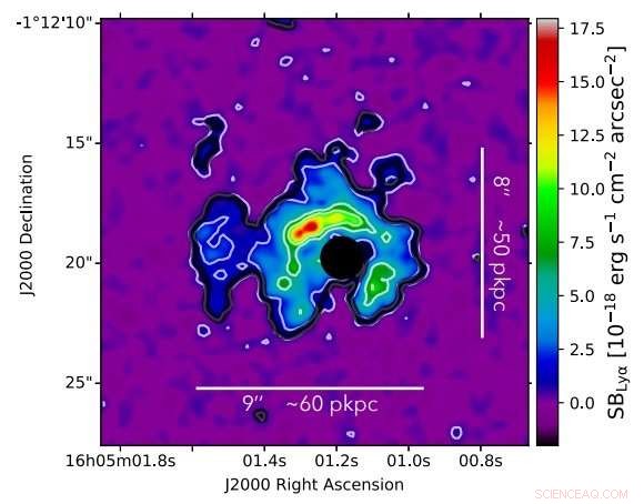 Newly Detected Lyman‑Alpha Emission Encircles Quasar J1605‑0112