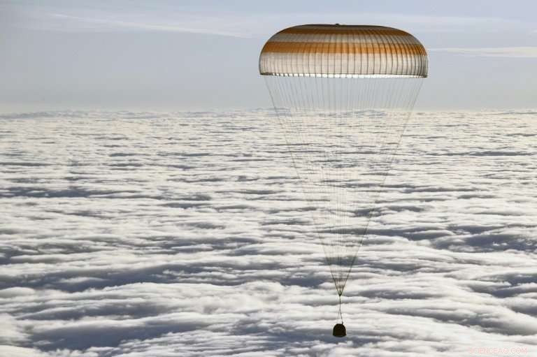Cosmonaut and Two NASA Astronauts Safely Return to Earth from ISS