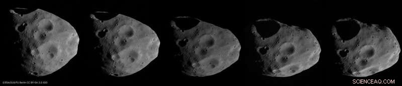 Mars Express Captures Moons Set Against Saturn s Rings