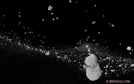 Late Formation of Comet Chury Revealed by Collision Simulation