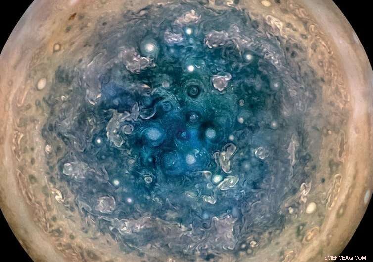 Scientists Discover Pentagonal Cyclone Pattern on Jupiter, Revealing Planet’s Interior Secrets
