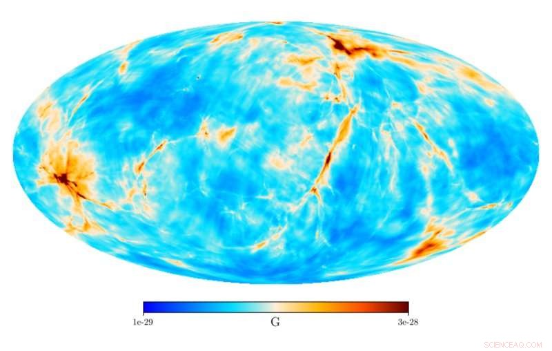 Scientists Reconstruct the Primordial Magnetic Field of the Local Cosmos
