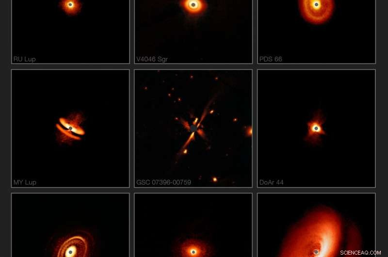 SPHERE Unveils Stunning Variety of Protoplanetary Discs Around Young Stars