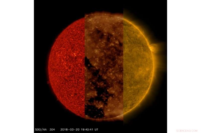NASA SDO Captures the Sun in Three Extreme Ultraviolet Wavelengths