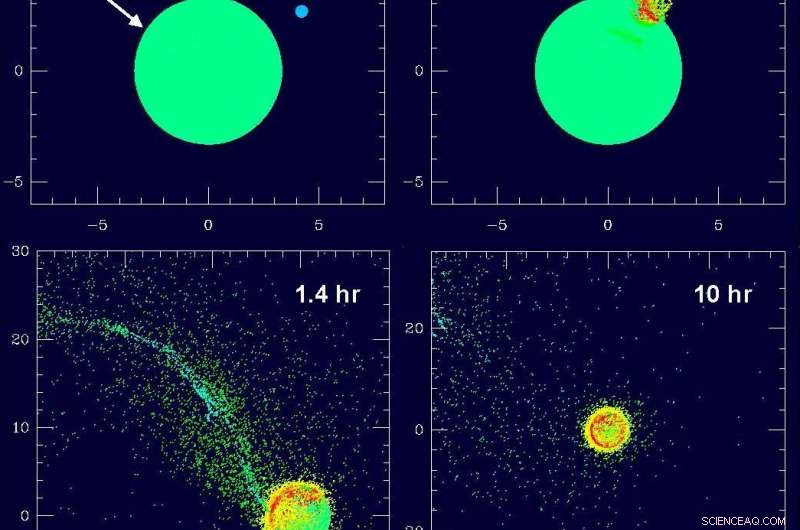 New Model Suggests Mars  Moons Formed from a Massive Impact