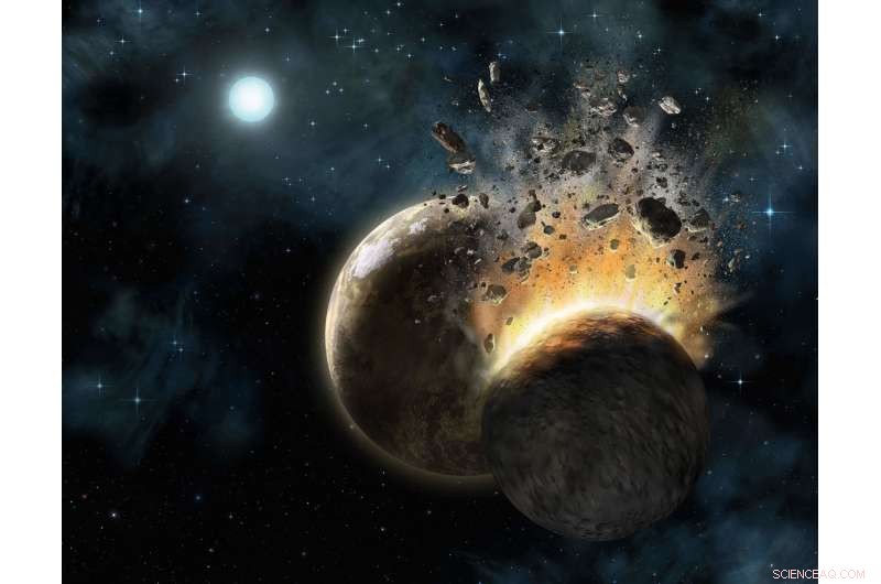 How Many Early Earth Moons Collided Back Into Our Planet?