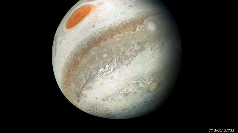 JunoCam Captures New Swirling Cloud Patterns on Jupiter