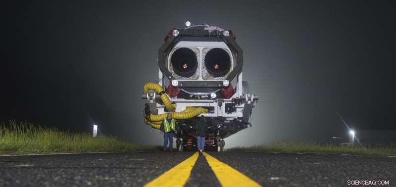 Orbital ATK Antares Rocket Rolls Out for May 21 Launch at NASA Wallops