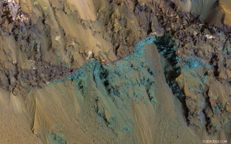 MRO Image: Exposed Bedrock in Mars  Hale Crater