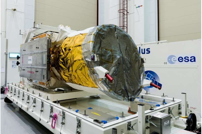 ESA’s Aeolus Satellite Shines in Toulouse Cleanroom