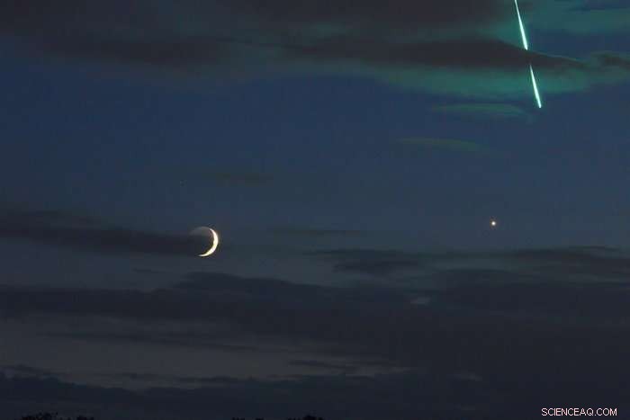 Fireball Over the Moon: Stunning Venus Image
