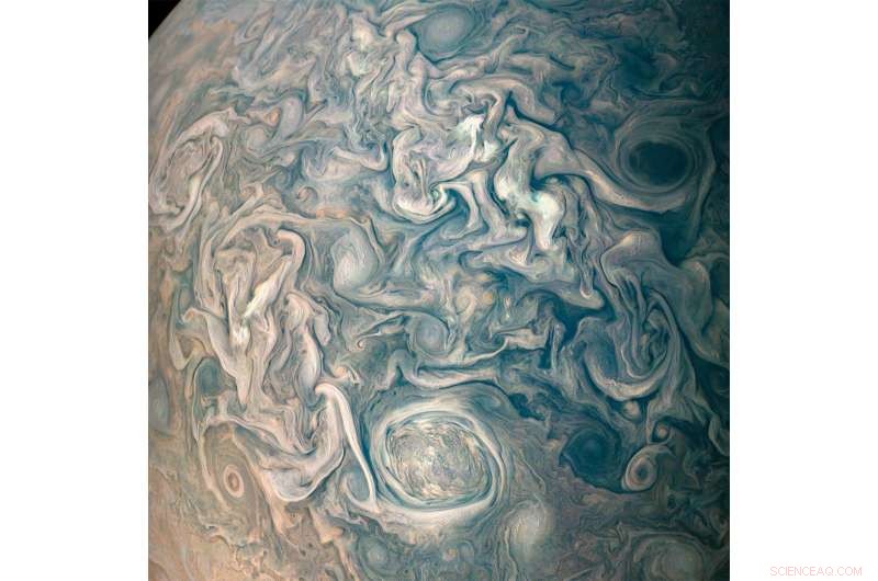 Jupiter s Dynamic Storms: Stunning View of Its Chaotic Cloud Belts
