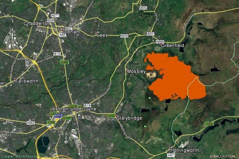 Satellite Imagery Maps Saddleworth Moor Fire to Aid Emergency Response