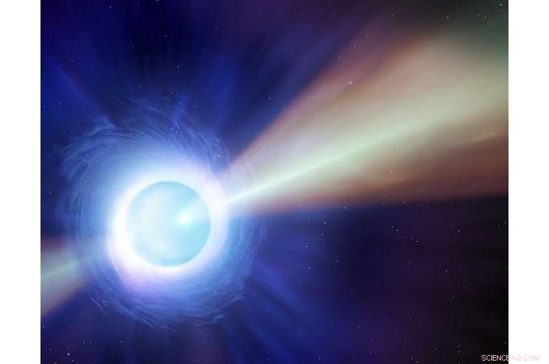 Astronomers Observe Light Beam from First Confirmed Neutron Star Merger Emanating from Behind the Sun