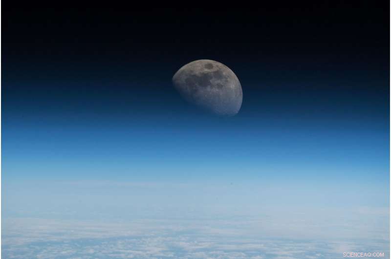 A Detailed View of the Moon from the International Space Station