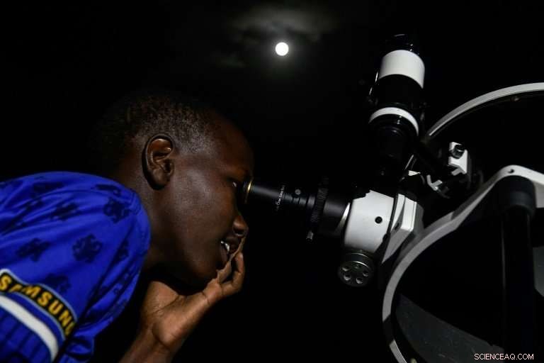 Blood Moon Eclipse Captivates Kenyan Youth