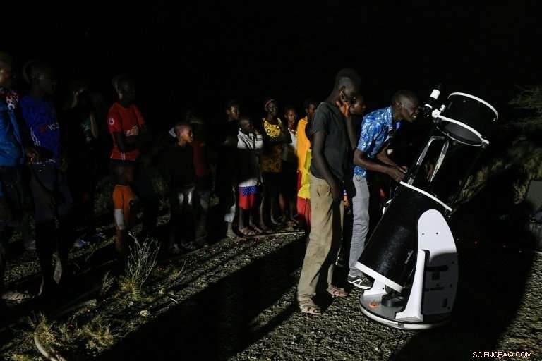 Blood Moon Eclipse Captivates Kenyan Youth